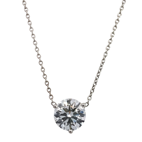 Lab Grown Diamond Solitaire Necklace