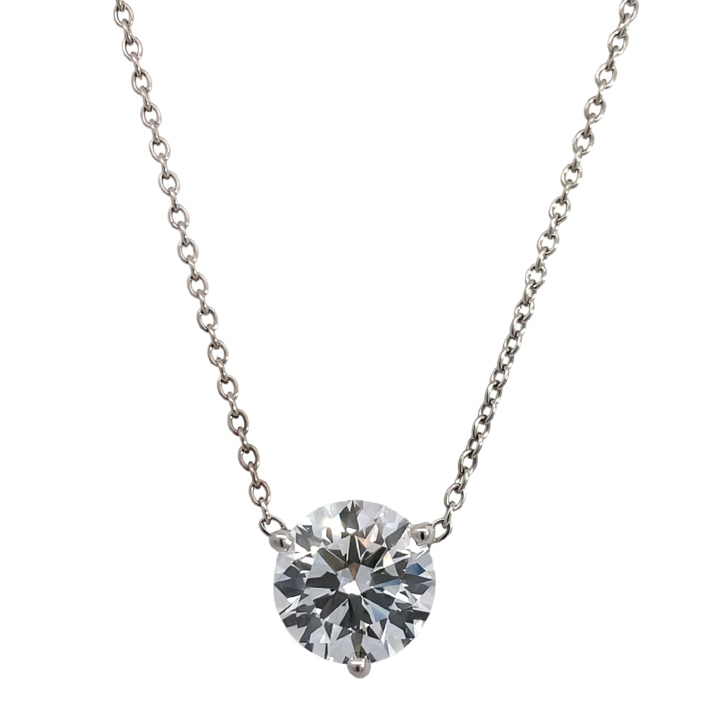 Lab Grown Diamond Solitaire Necklace