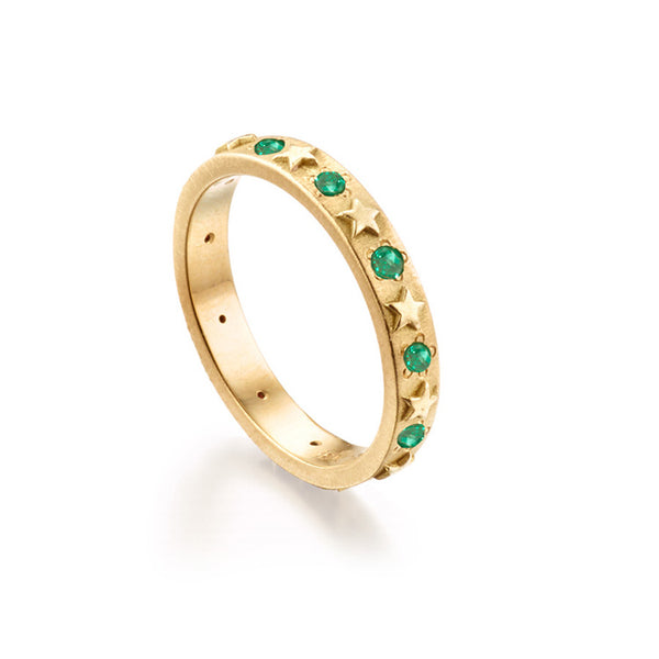 Celestial Emerald Ring
