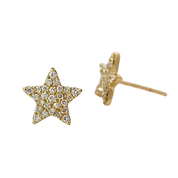 Diamond Star Stud Earrings