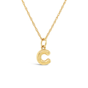Gold Initial 'C' Necklace
