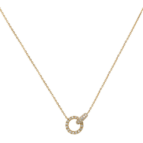 Interlocking Circles Diamond Necklace
