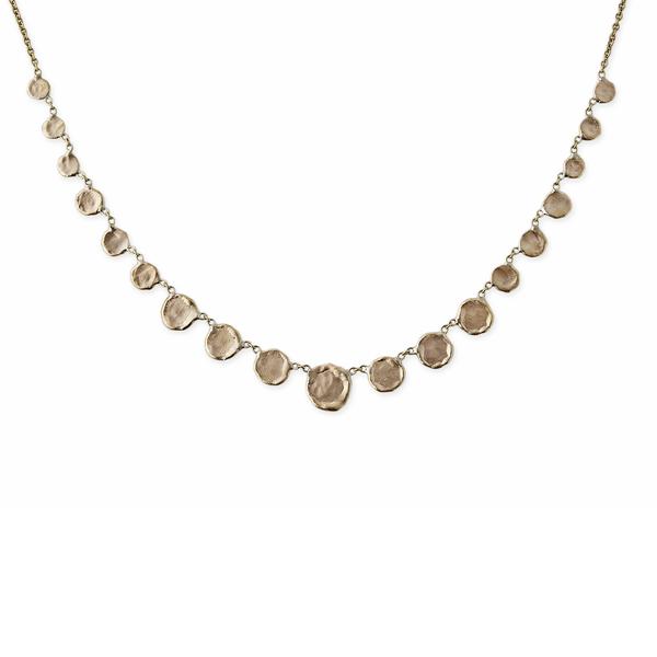 Hammered Disc Necklace