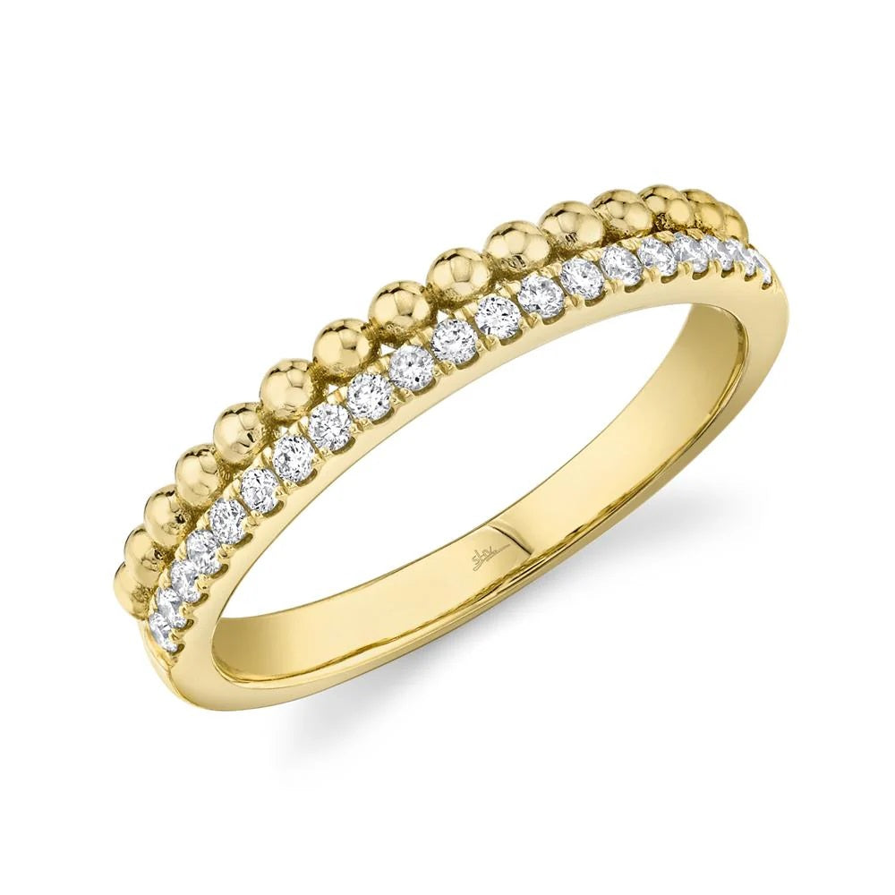 Beaded Diamond Ring