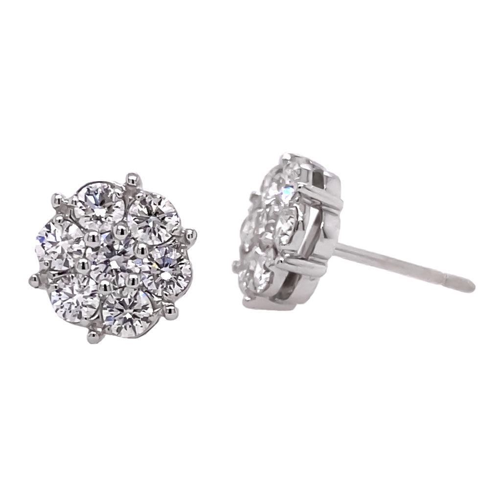 Medium Flower Cluster Earrings
