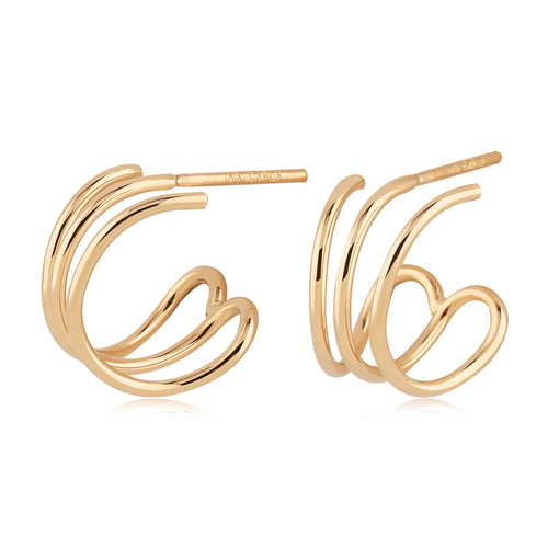 Triple Cuff Stud Earring