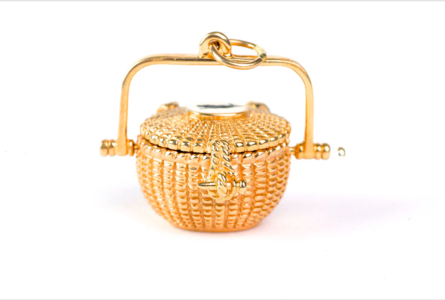 Nantucket Lightship Basket with Custom Scrimshaw Lids Starting at $1,800