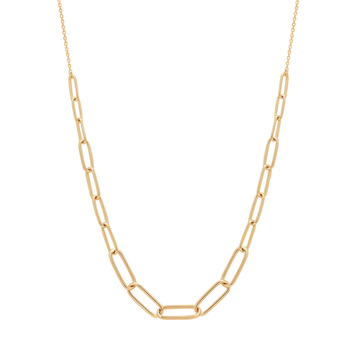 'Theodora' Graduated Paperclip Necklace