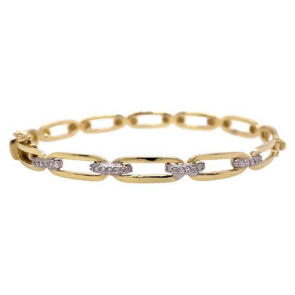 Open Link Bangle Bracelet
