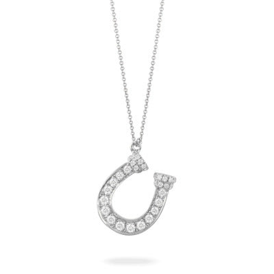 Diamond Horseshoe Necklace