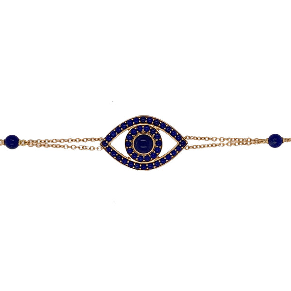 Lapis Evil Eye Bracelet