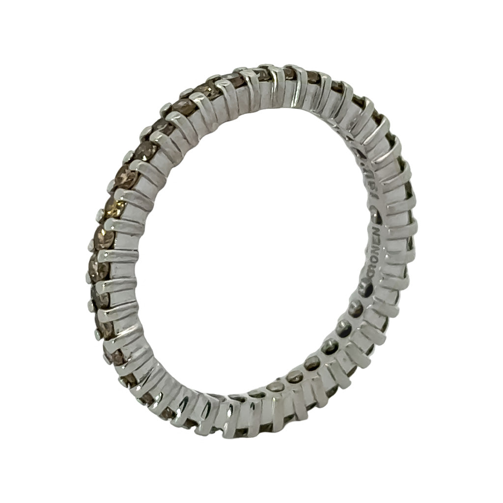 Champagne Diamond Eternity Band