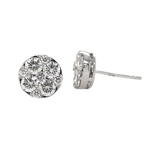 Diamond Cluster Earrings