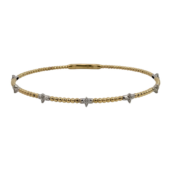 Diamond Flexible Gold Bracelet