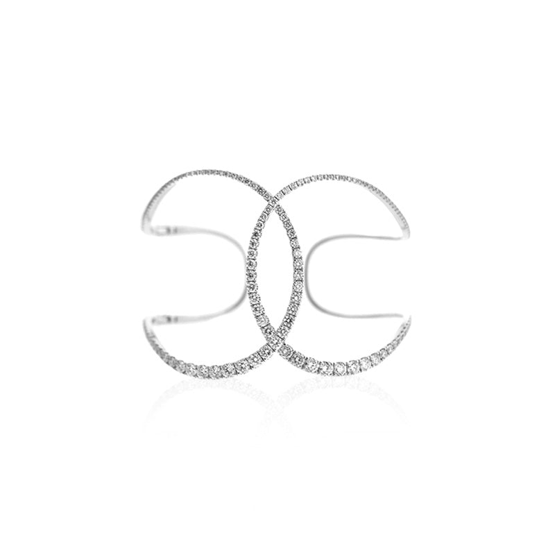 Interlocking C Diamond Bracelet