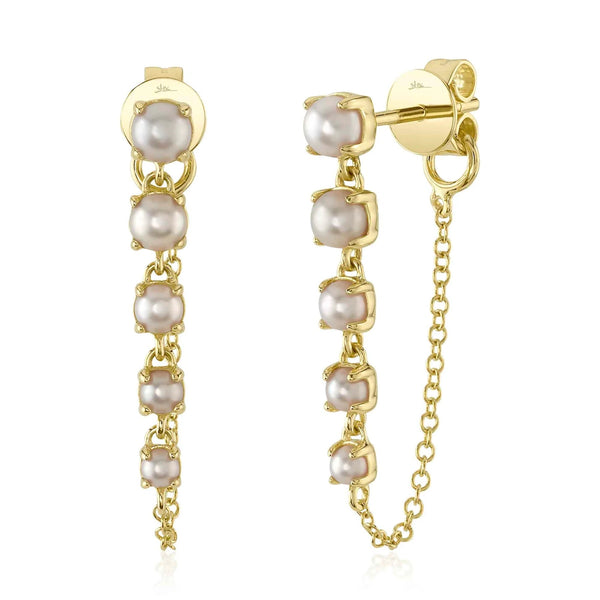 Pearl Chain Earrings