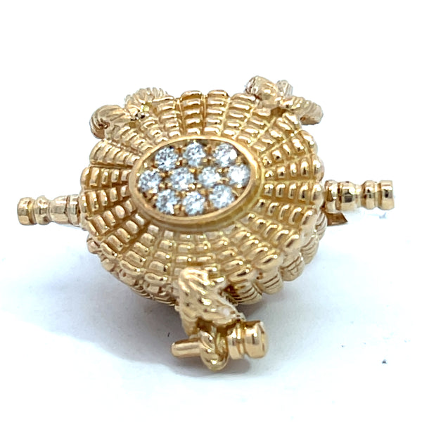 Golden Basket Diamond Top Charm