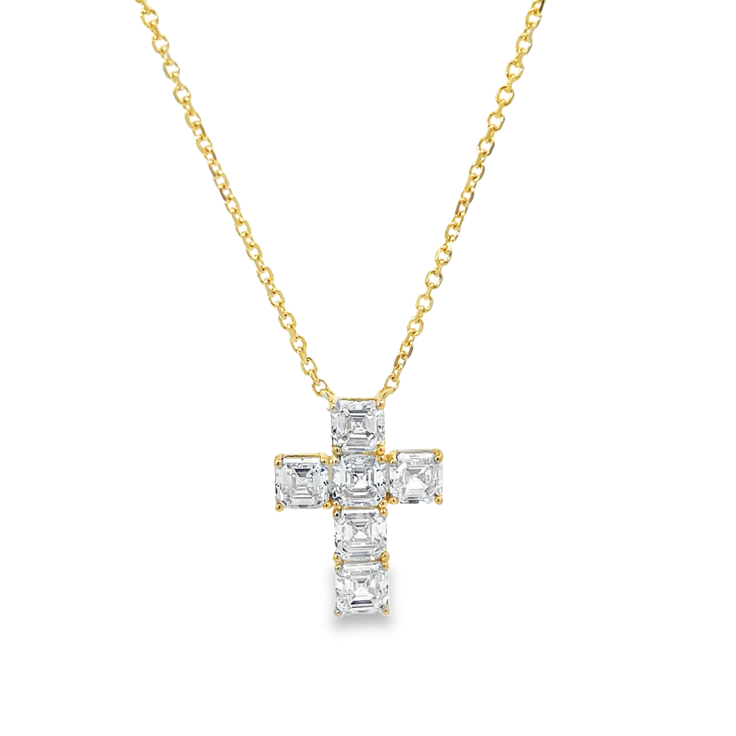 Lab Grown Diamond Cross Necklace