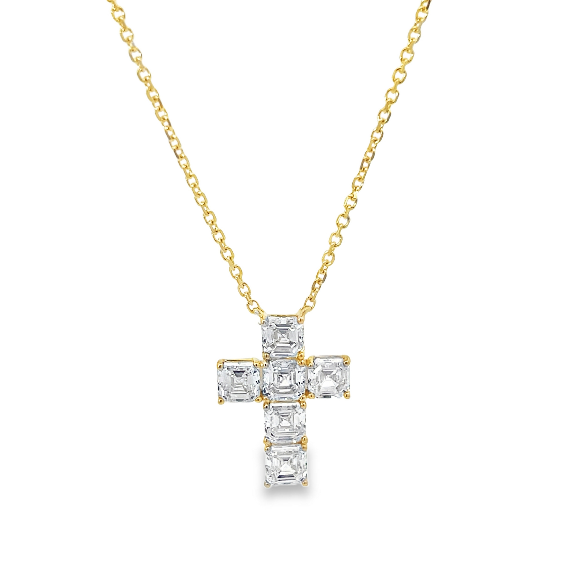 Lab Grown Diamond Cross Necklace
