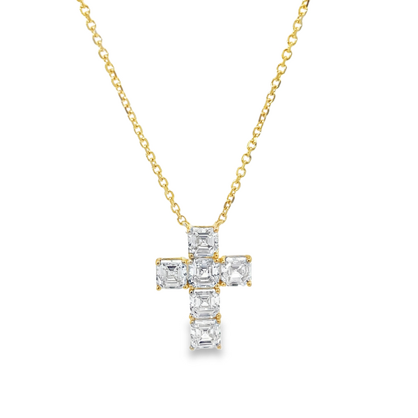 Lab Grown Diamond Cross Necklace
