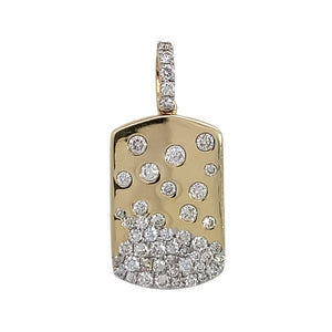 Diamond Dog Tag Pendant