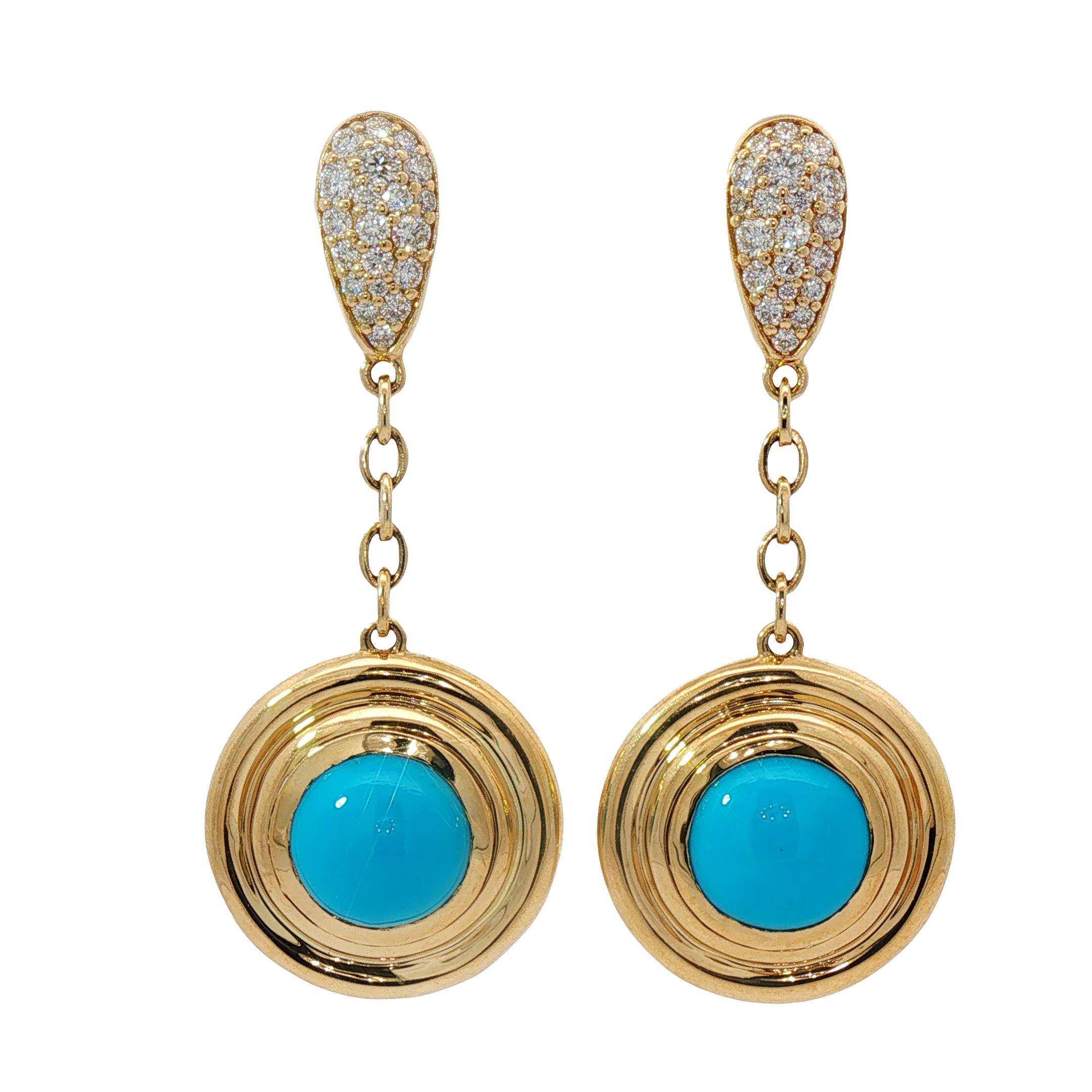 Teardrop Turquoise Earring