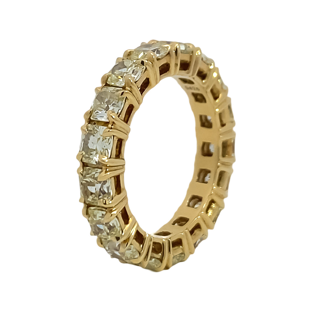 Yellow Diamond Eternity Band