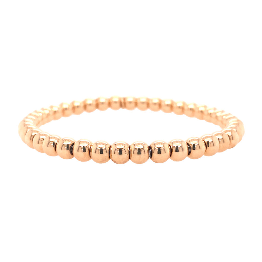 Gold Bead Stretch Bracelet