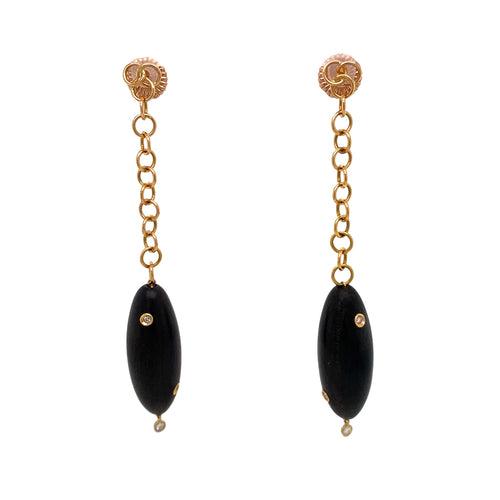 Wooden Drop Earrings