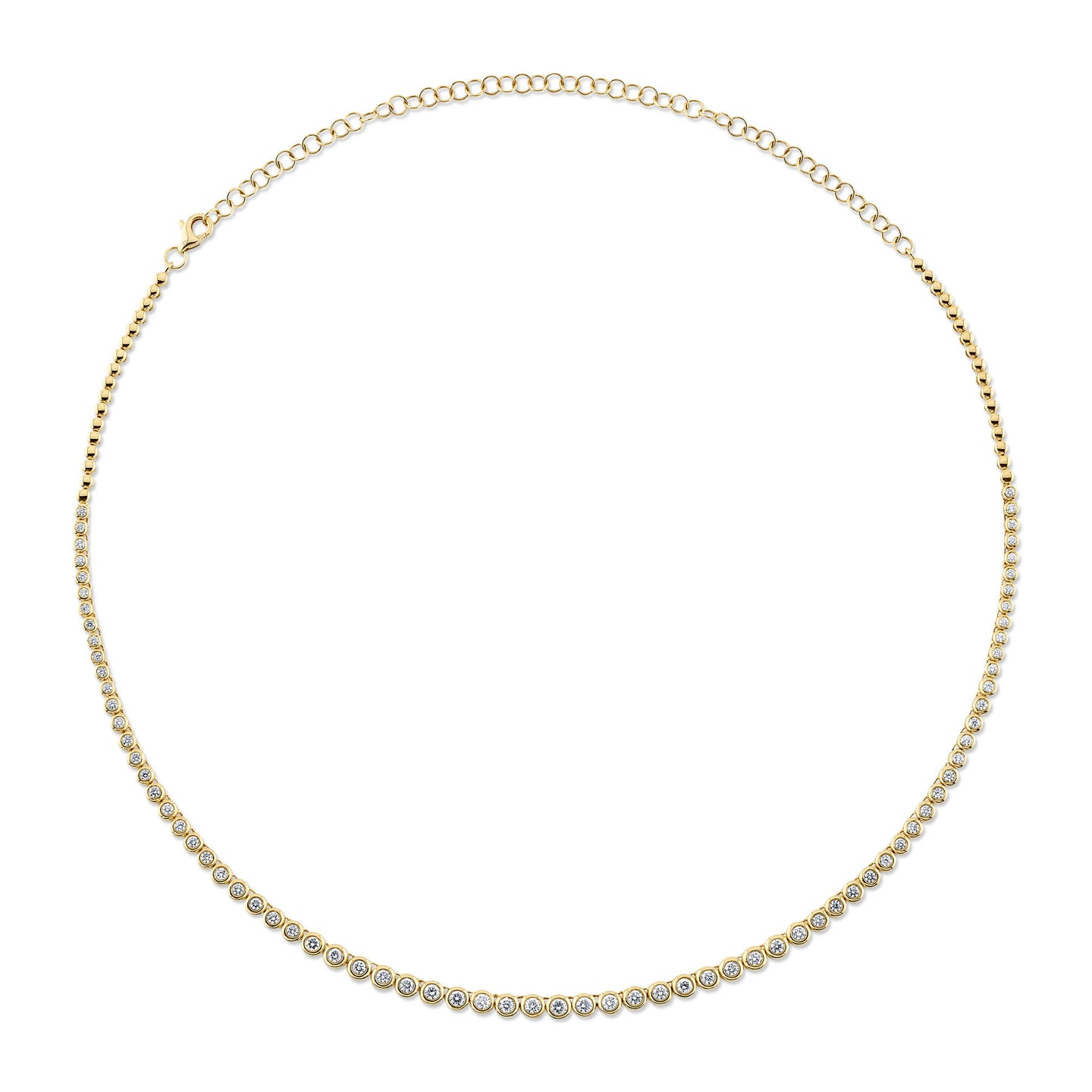 Choker Style Tennis Necklace