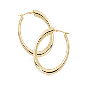 Oval Hoop Earrings