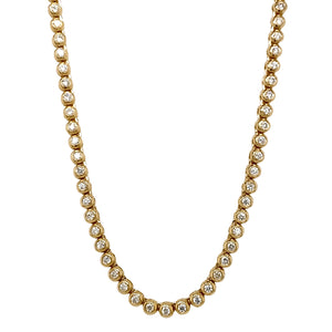 Diamond Bezel Line Necklace