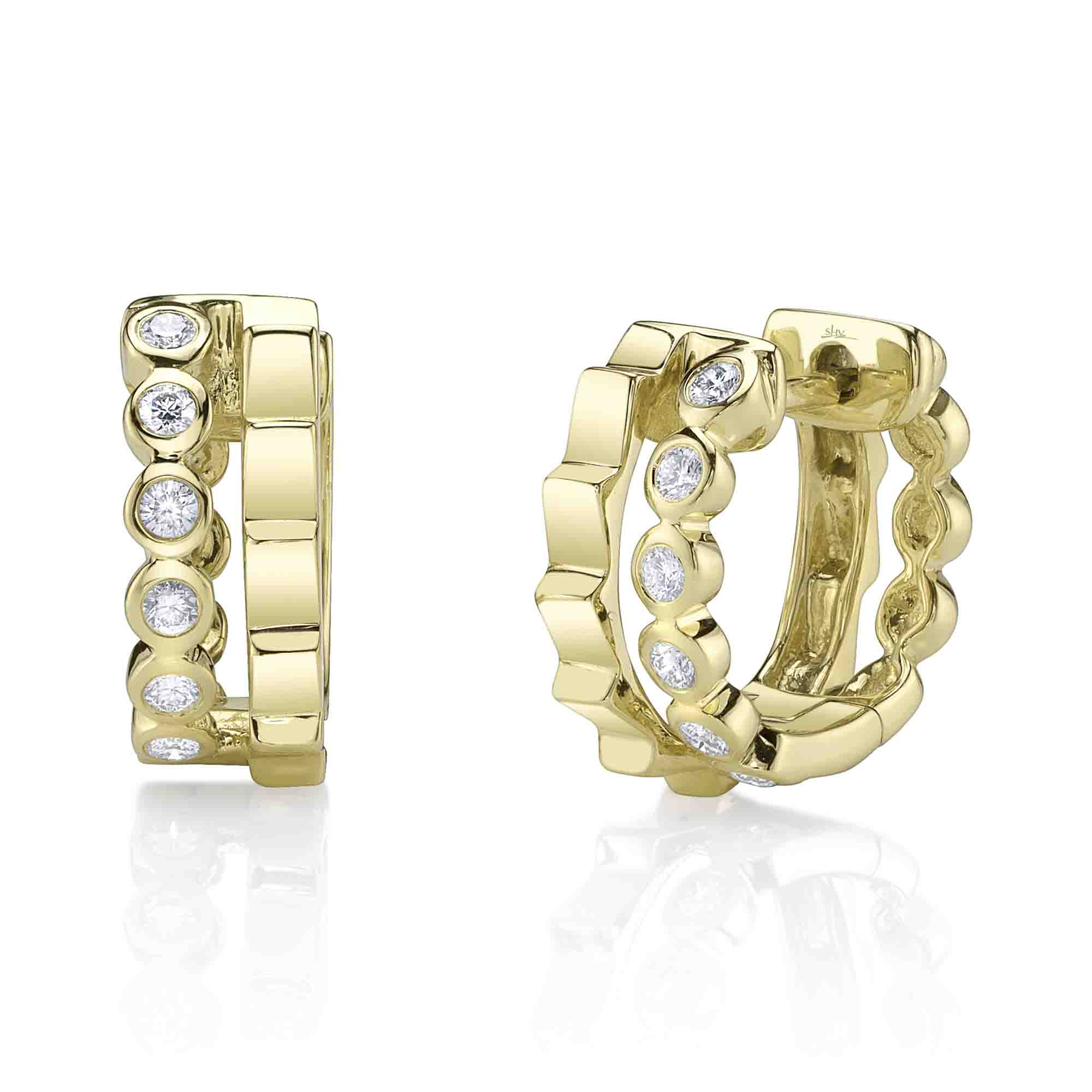 Double Huggie Earring