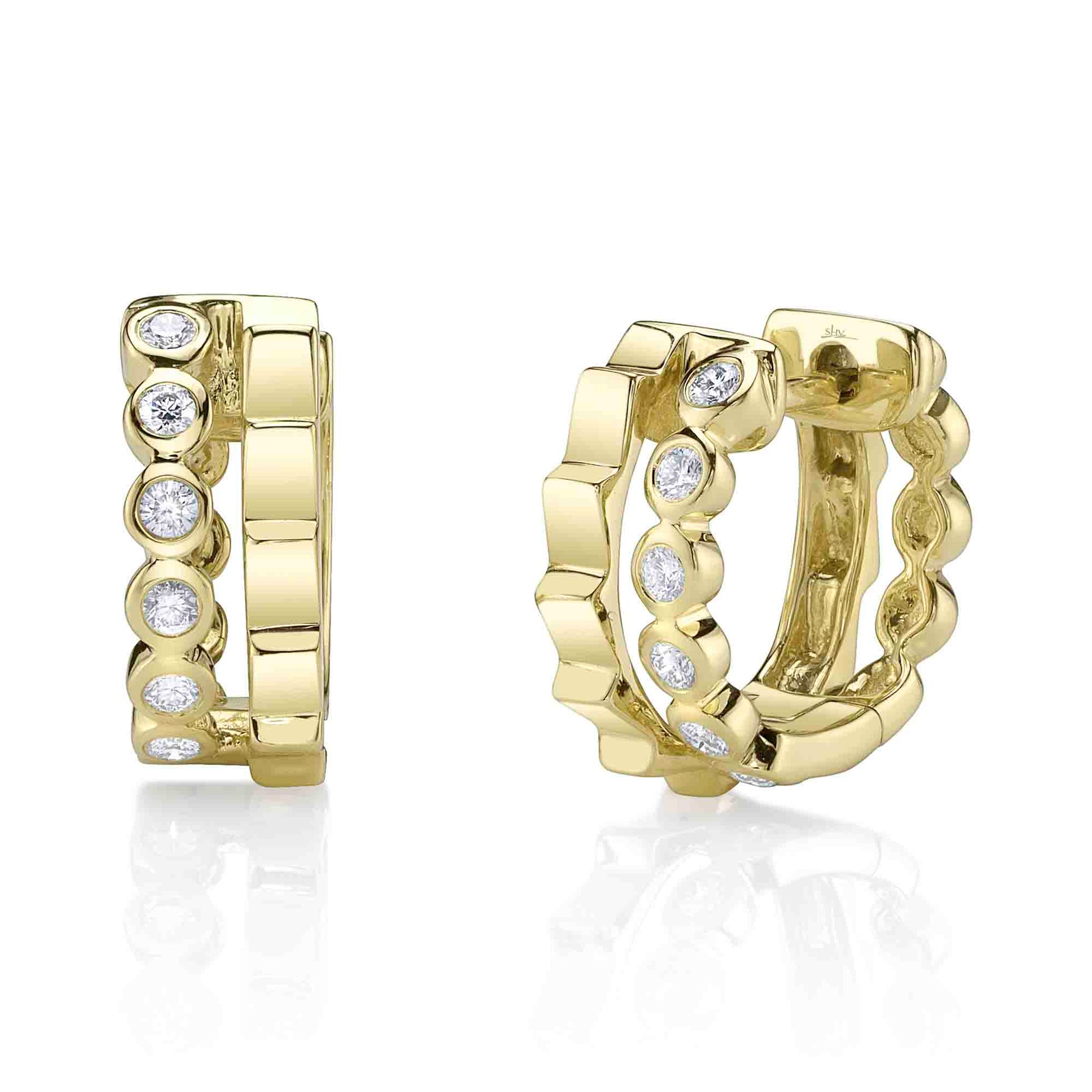 Double Huggie Earring