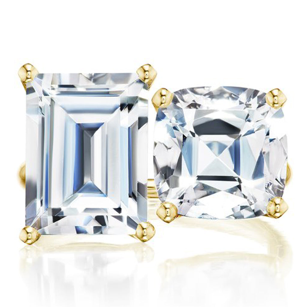 Toi Et Moi White Topaz Ring
