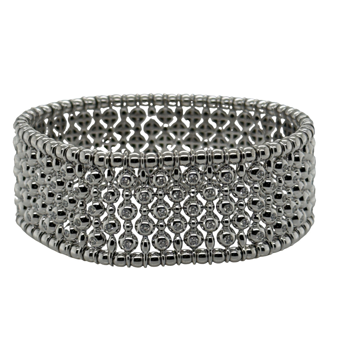 Stretch Diamond Cuff Bracelet