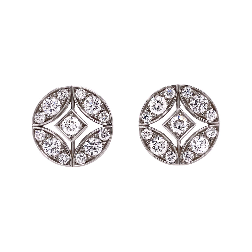 'Lucilla' Diamond Stud Earrings