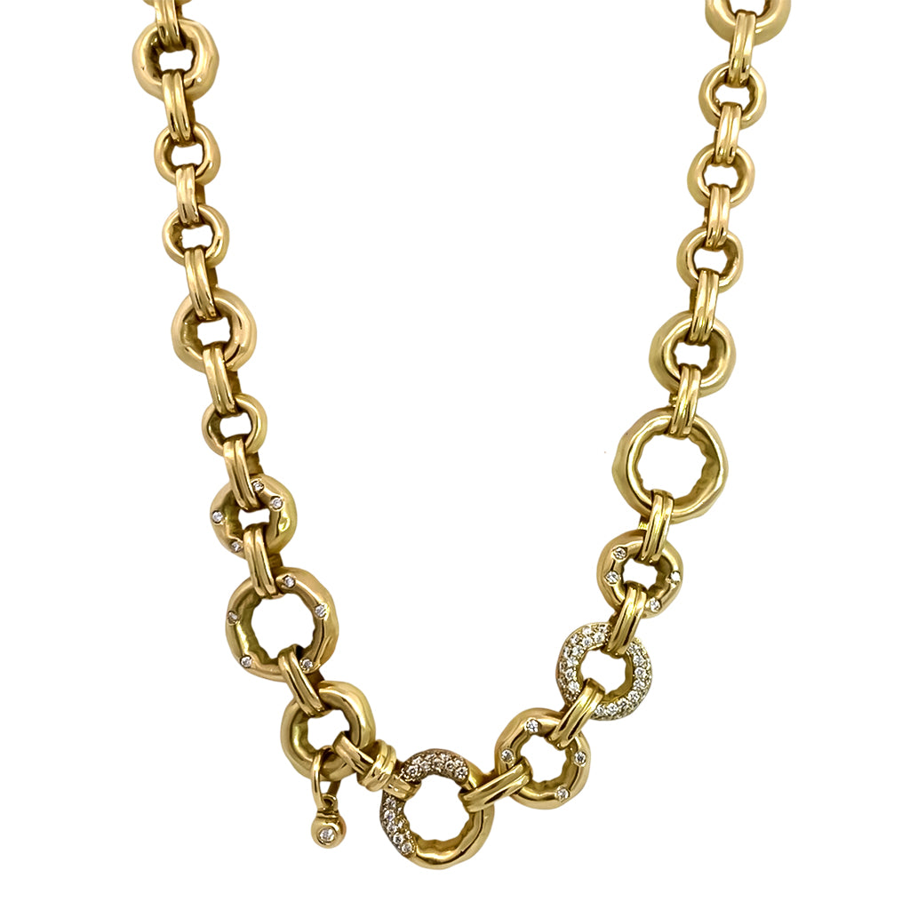 Yellow and White Gold Necklace