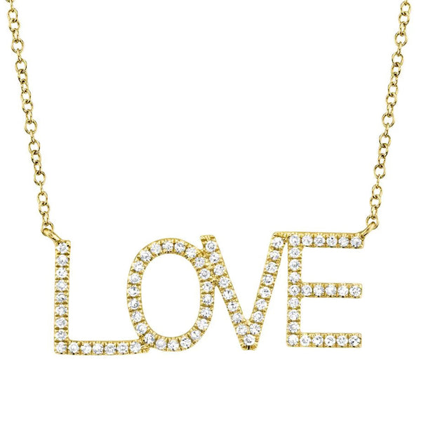 Diamond 'LOVE' Necklace