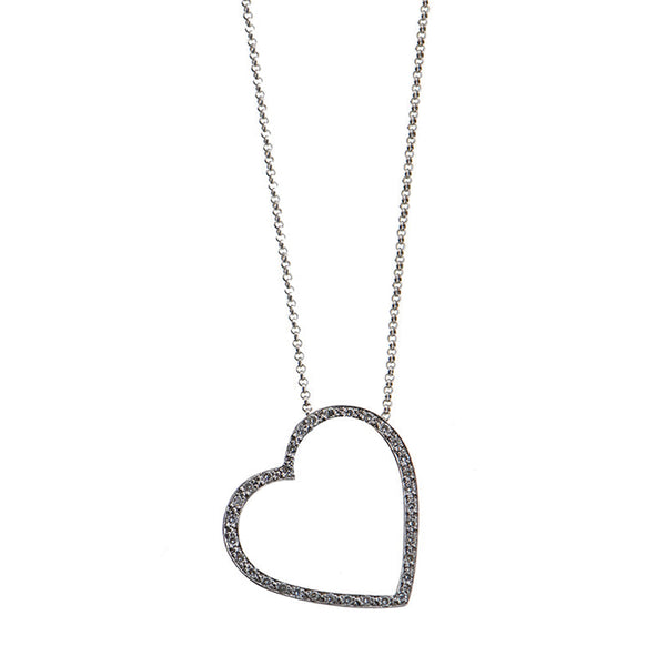 Offset Heart Necklace