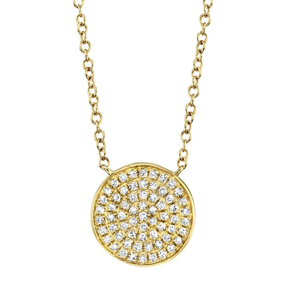 Diamond Disc Necklace