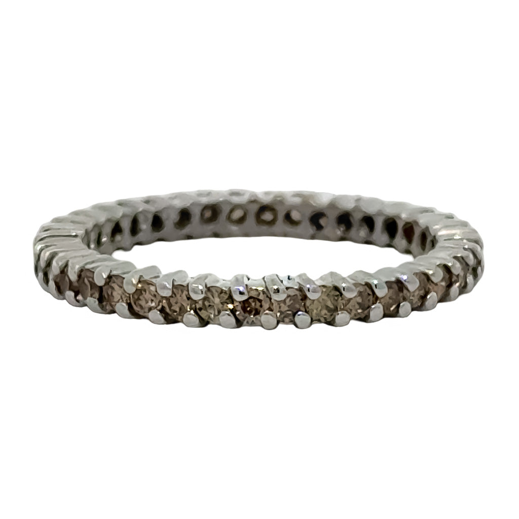 Champagne Diamond Eternity Band