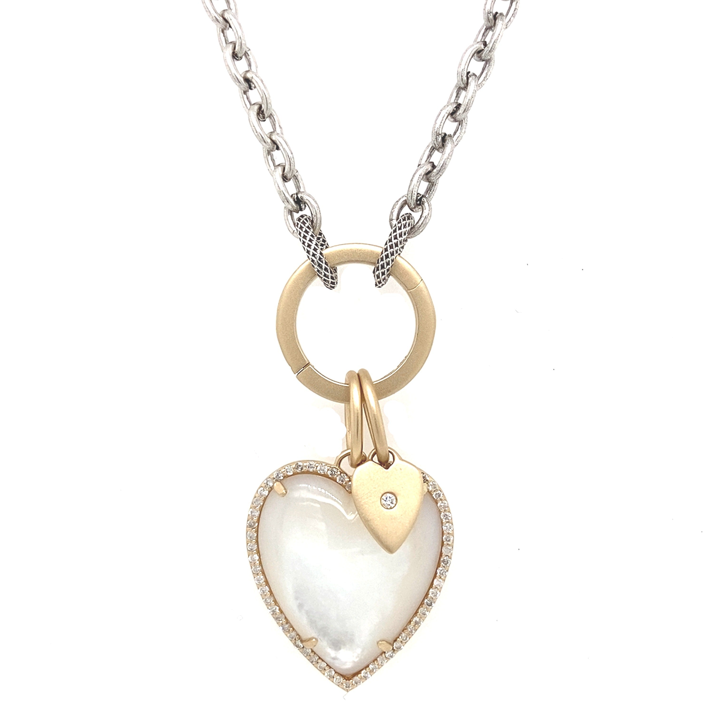 Mother-of-Pearl Heart Charm