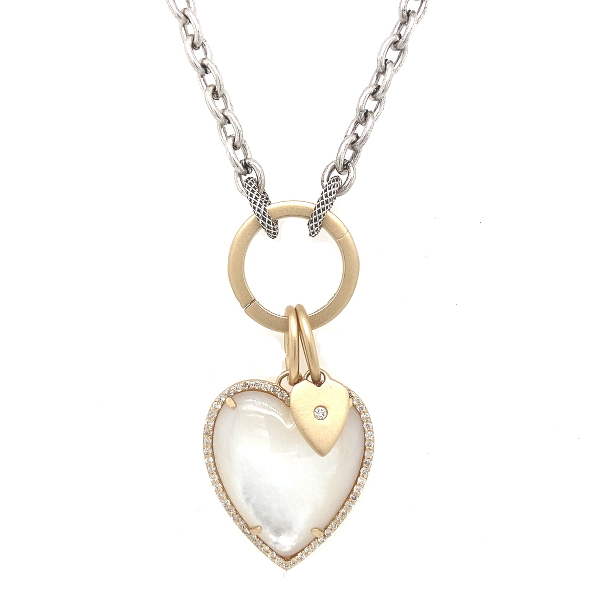 Mother-of-Pearl Heart Charm