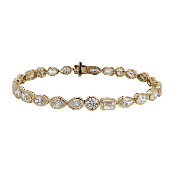 Multi Shape Lab Grown Diamond Bracelet