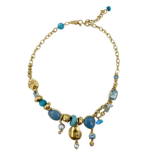 Aquamarine and turquoise jewelry hot sale