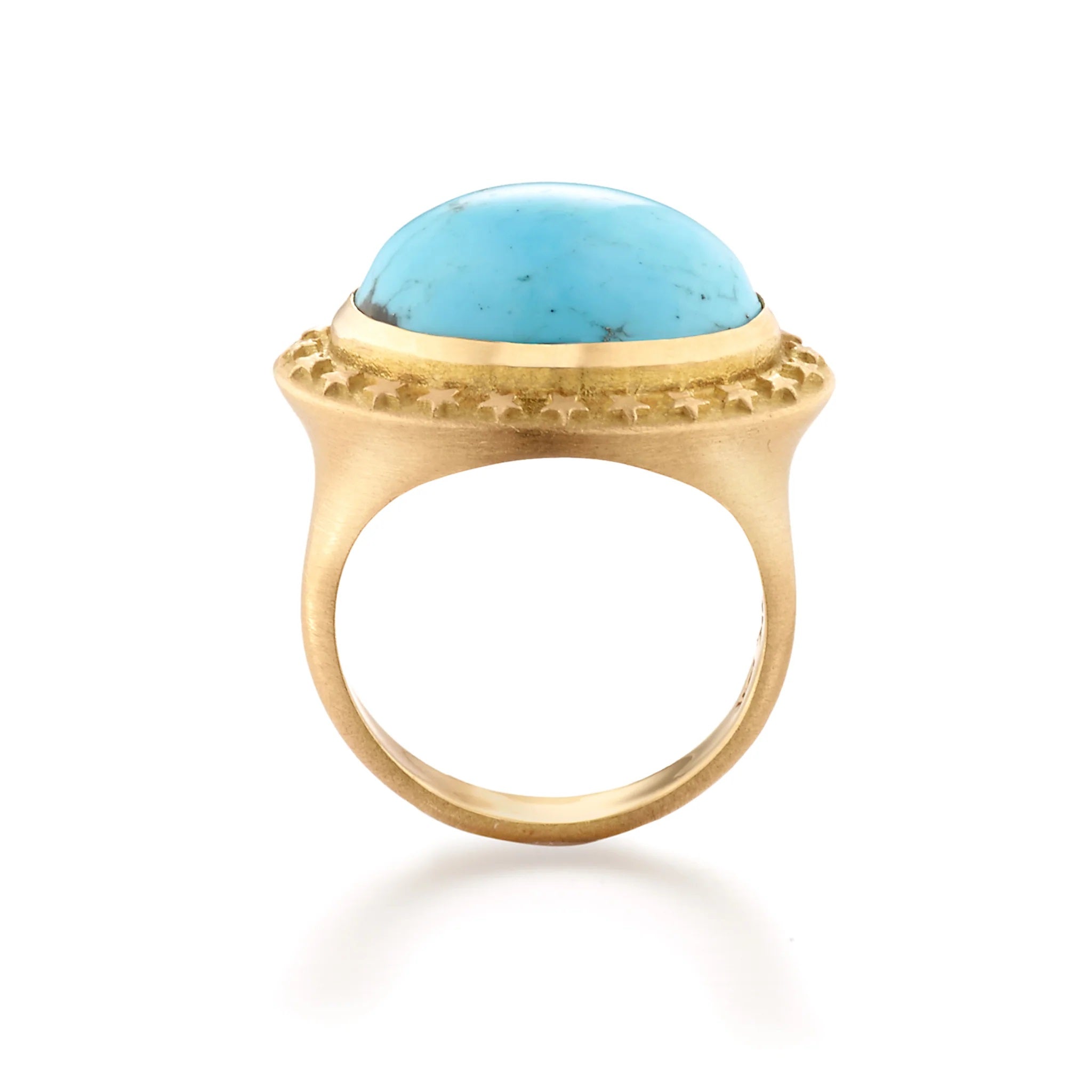 Turquoise Oval Cabochon Ring