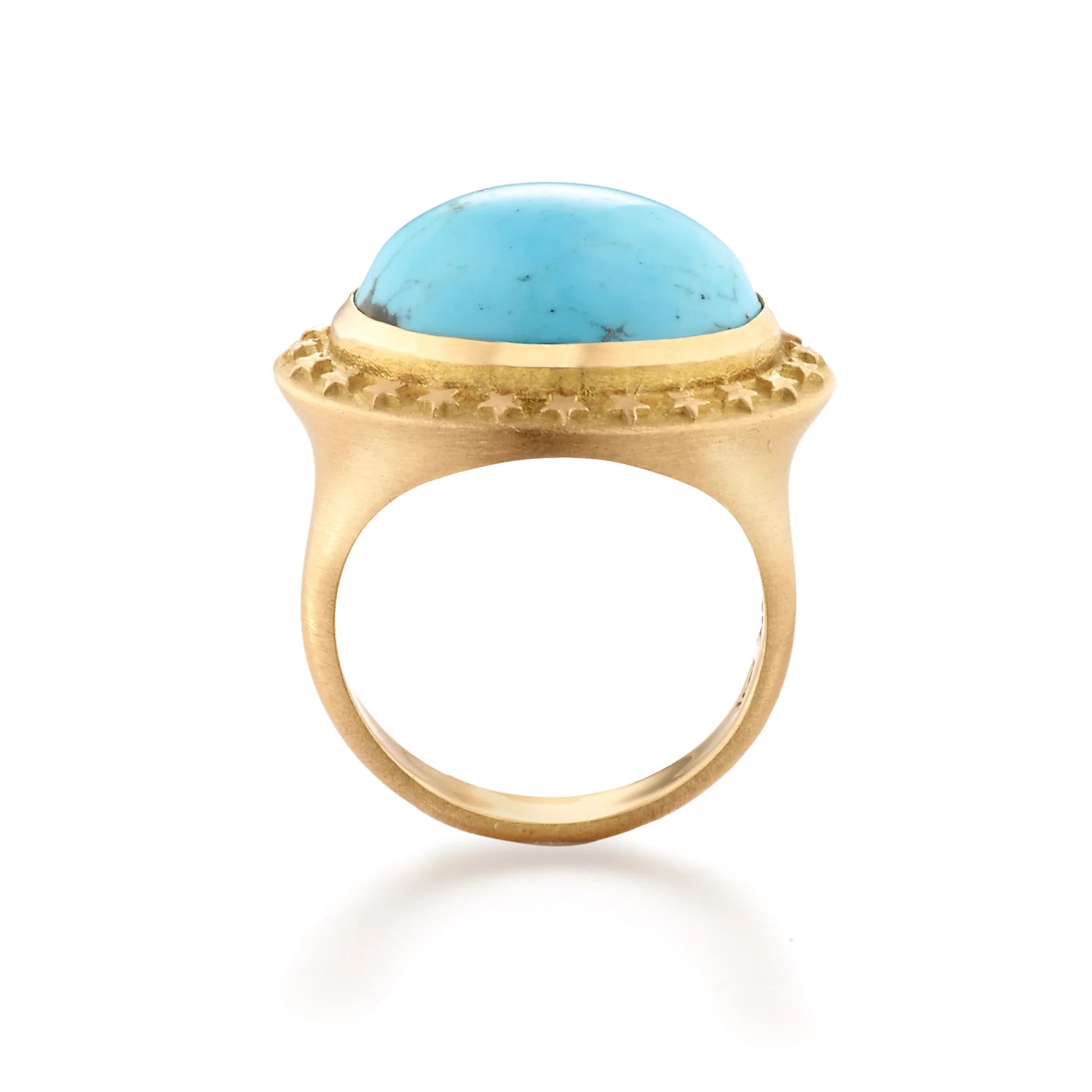 Turquoise Oval Cabochon Ring