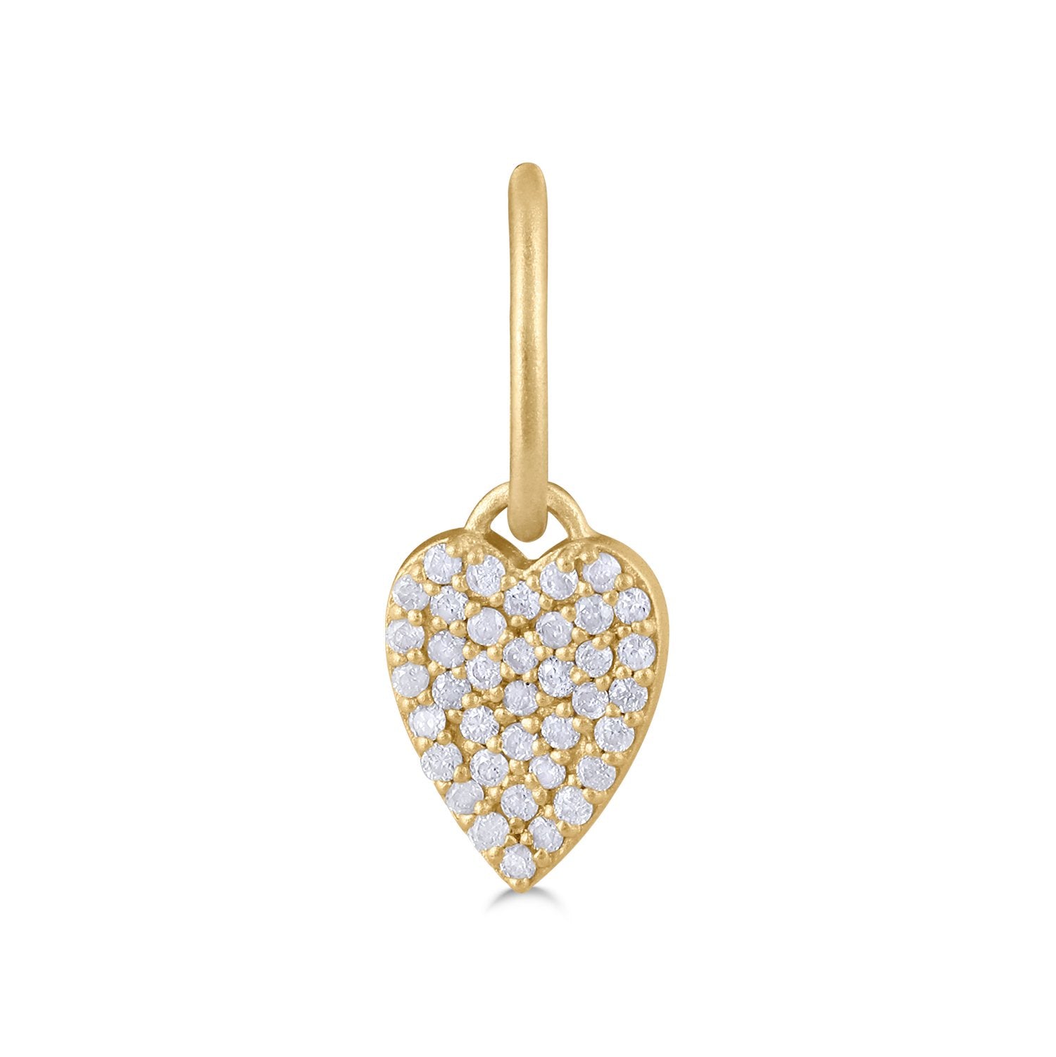 Pave Heart Charm