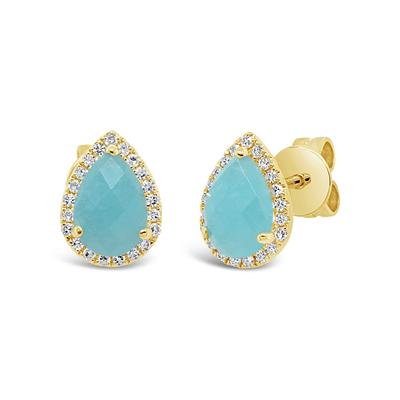 Amazonite Stud Earrings